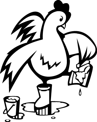 Vet Drawing Kid - Biosecurity Poultry (312x391)