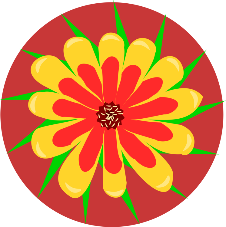 All Photo Png Clipart - Clipart Of A Zinnia Flower (746x750)