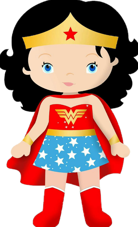 Cute Wonder Woman Cartoon (480x789)