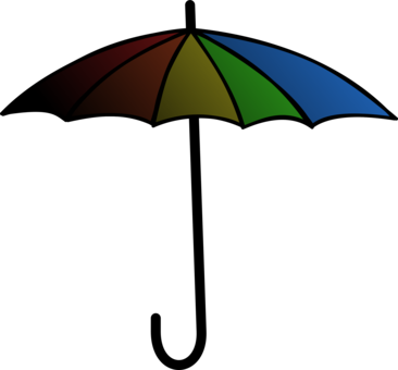 Umbrella Computer Icons Drawing Cartoon Clothing - Large Umbrella Clipart (366x340)