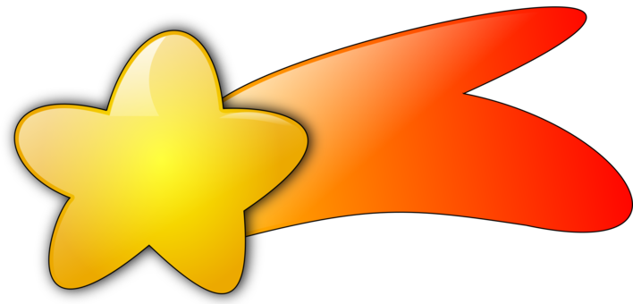 Clip Art Christmas Computer Icons Star Download Document - Clipart Shooting Star (708x340)