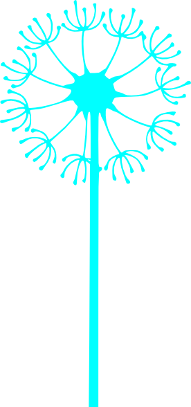 Dandelion Clip Art At Clker - Dandelion Svg (276x588)