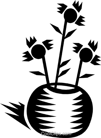 Flowers Royalty Free Vector Clip Art Illustration - Flowers Royalty Free Vector Clip Art Illustration (351x480)