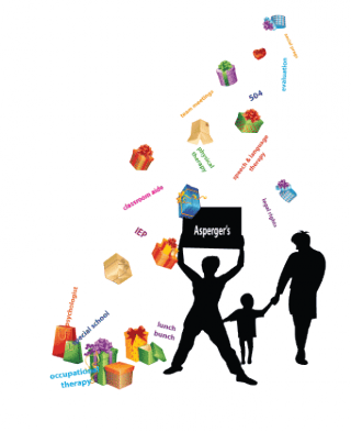 Some Professionals Claim The Asperger's Diagnosis Was - Illustration (320x393)