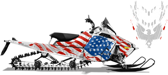 Image Of Polaris Proride-rmk With American Flag Style - Polaris Rmk 800 2013 (650x312)