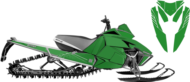 Solid Color Wraps Designs - Arctic Cat Hcr 2012 (650x312)