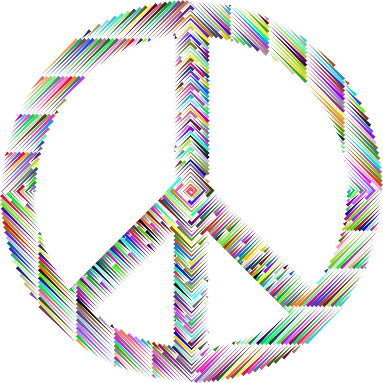 Peace Symbols Hippie Sign - Peace Sign (750x750)