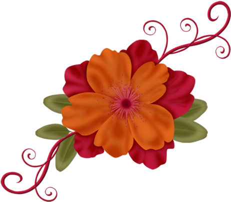 Art Flowers, Rock Art, Clip Art, Blossoms, Stone Art, - Clip Art (500x445)