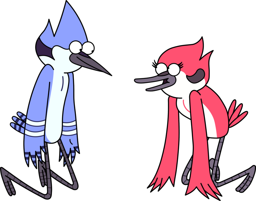 Picture - Mordecai And Rigby Drawing (900x707)