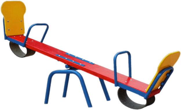 Seesaw With High Backrest - See Saw With White Background (630x386)