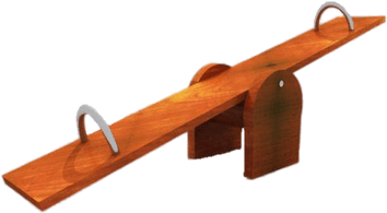 Wooden Seesaw Illustration - Seesaw (400x400)