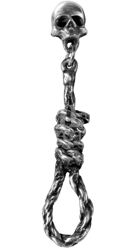 Hang Man's Noose Earring - Alchemy Gothic E256 - Hang Man's Noose Earring (850x850)