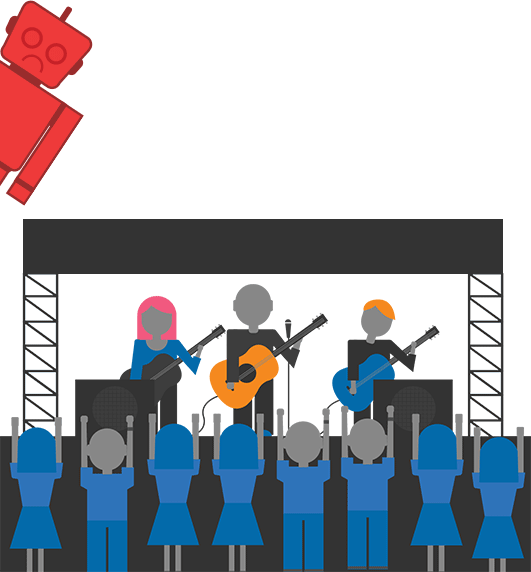 Clipart Concert - Going To Concerts Clipart (531x572)