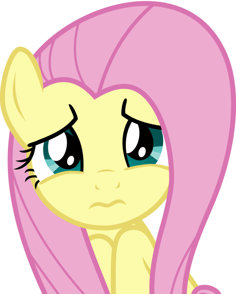 Fluttershy Worried By Uponia On Deviantart - Fluttershy Admiring The Animals (802x997)
