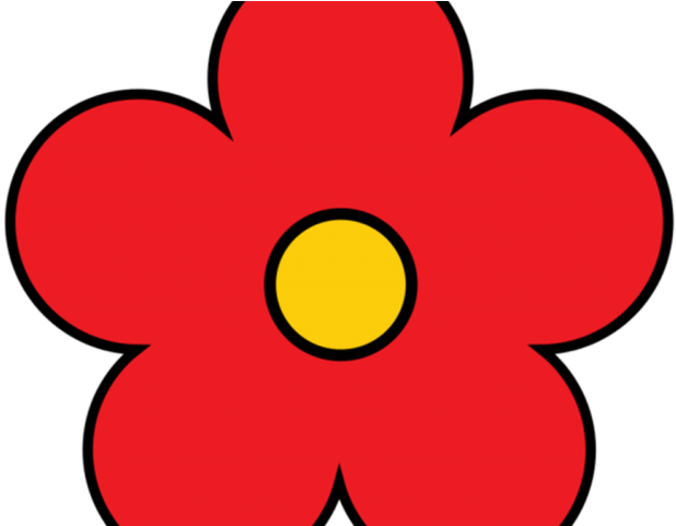Original - Simple Red Flower Clipart (640x480)