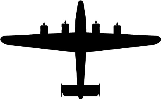 Jet Clipart Battle Plane - B 52 Bomber Silhouette (800x436)