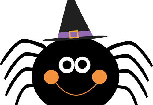 Halloween Clipart Spider (500x343)