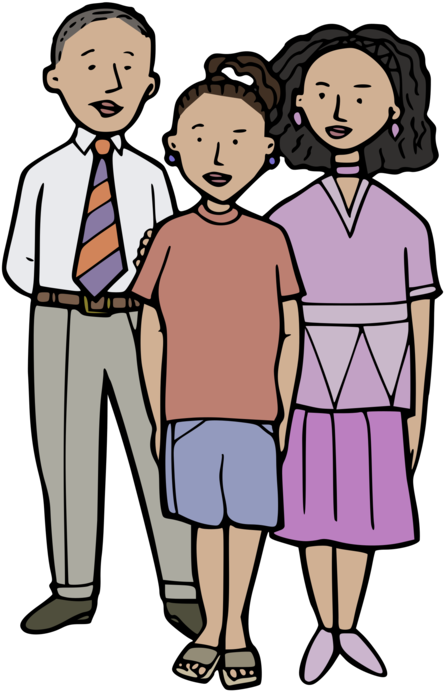 Multicultural Images Nuclear Family Coloring Book Computer - Family Icon Colour Png (486x750)