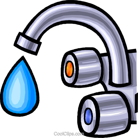 Faucet, Water Tap Royalty Free Vector Clip Art Illustration - Faucet Clip Art (480x480)