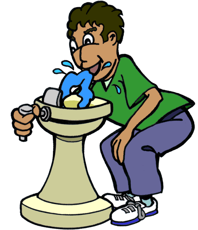 Drinking Water Fountain Clipart Jpg Library - Drinking Fountain Water Clipart (1100x910)
