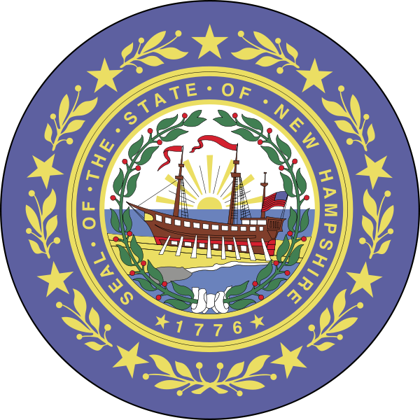 New Hampshire Was Different From All The 13 Colonies - New Hampshire State Seal Vector (600x600)