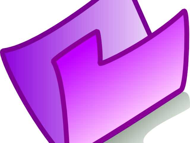 Folder Clipart Purple Folder - Purple Folder (640x480)