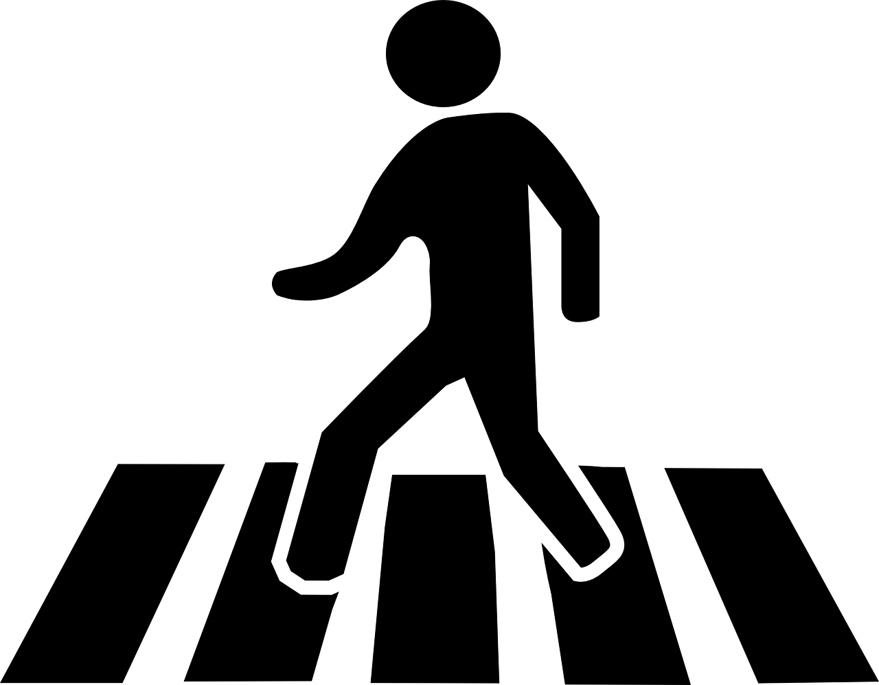 Sorrento Valley, Ca Deadly Pedestrian Crash With Vehicle - Zebra Crossing Clip Art Black And White (1280x997)