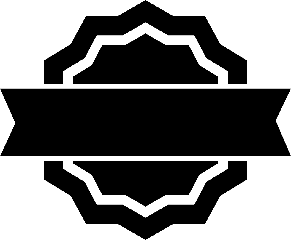 Banner Transparent Stock Publicity Badge Of Circular - Banner Vector Black Png (980x810)