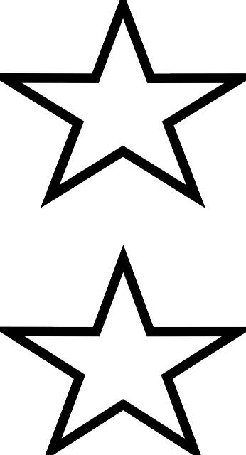 Free Vector Graphic Stars Shape Black Outline Free - Worksheet Top And Bottom (346x640)