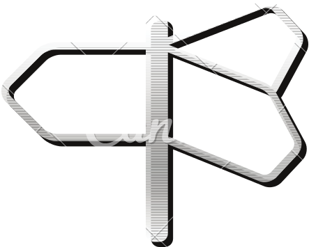 Metallic Icon Road Sign Post - Metallic Icon Road Sign Post (800x800)
