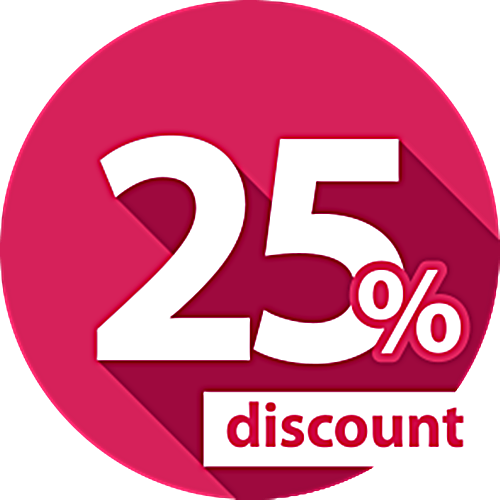 25% Off Clipart Transparent - Up To 25 Discount (500x500)