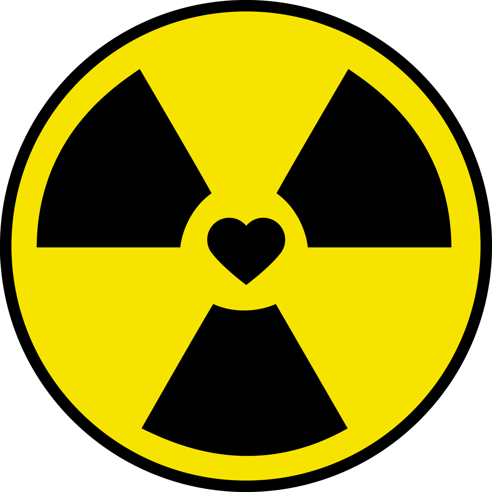 Disease Clipart Toxic Symbol - Radiation Signs (1600x1600)