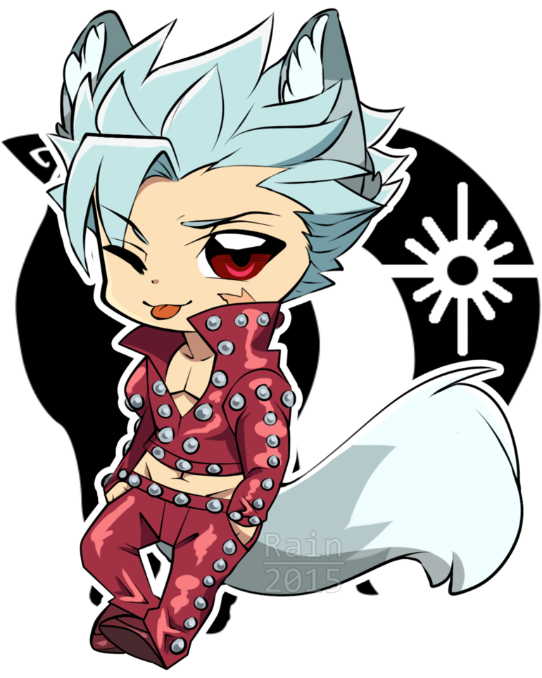 Fox Clipart Greedy - Chibi Ban Seven Deadly Sins (786x1016)
