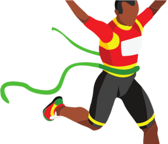 Finish Line Clipart Winner - Running Winner (640x480)