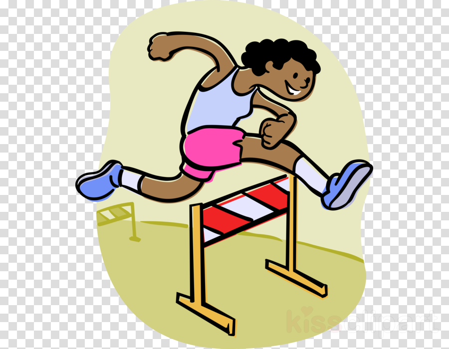Download Track And Field Athletics Clipart Track & - Hurdle Race Png (900x700)