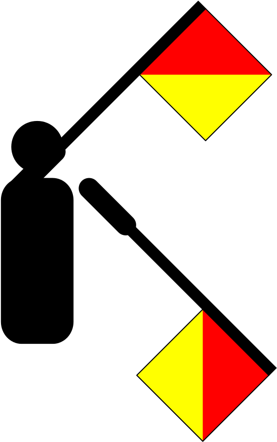 File - Semaphore X-ray - Svg - Semaphore Letter (1229x1024)