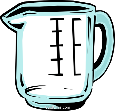 Measuring Cup Royalty Free Vector Clip Art Illustration - Measuring Jug Clip Art (480x465)