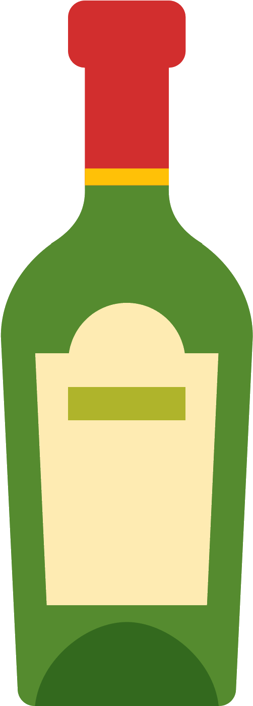 Alcohol Vector Wine Bottle - Garrafa De Vinho Icon (1600x1600)