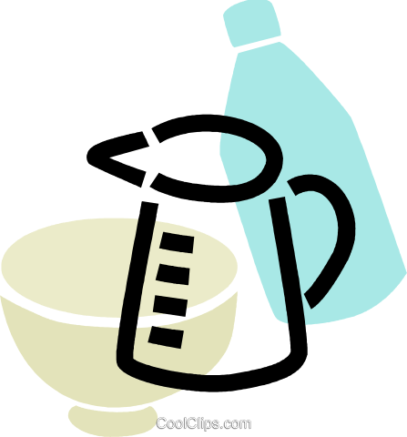 Measuring Cups Royalty Free Vector Clip Art Illustration - Illustration (447x480)