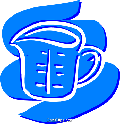 Measuring Cups Royalty Free Vector Clip Art Illustration - Measuring Cups Royalty Free Vector Clip Art Illustration (466x480)