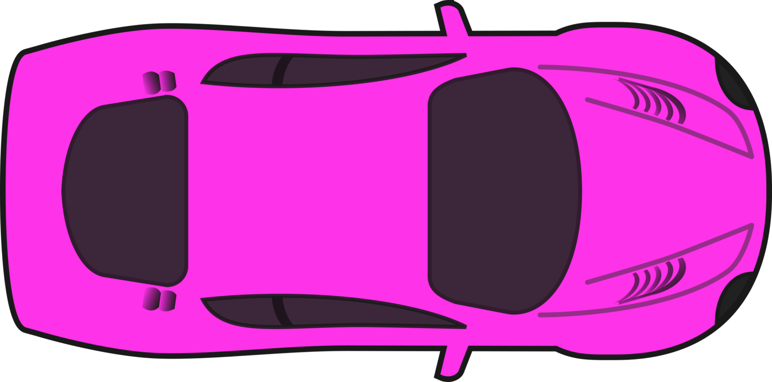 Sports Car Pink Racing Truck Auto Racing - Car Clipart Top View (1513x750)