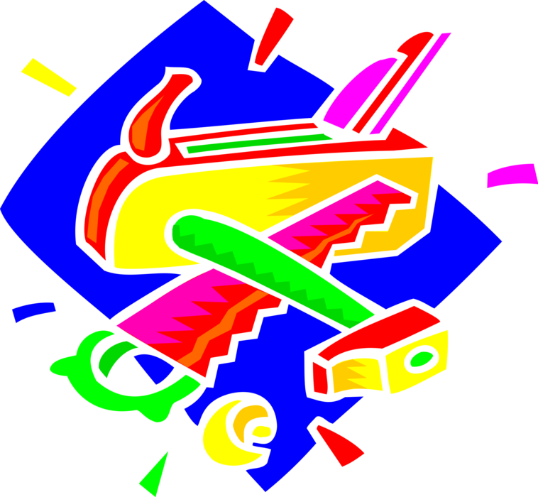 Vector Illustration Of Carpentry And Woodworking Tools - Clip Art (758x700)