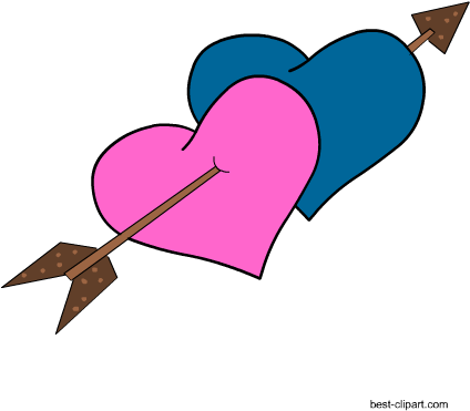 Hearts And Arrow, Free Graphic - Love (450x450)