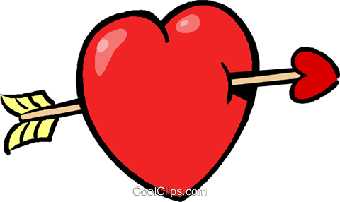 Valentines Day Heart And Arrow Royalty Free Vector - Valentines Day Heart And Arrow Royalty Free Vector (480x286)