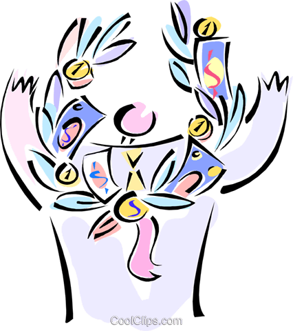 Person With A Championship Wreath Royalty Free Vector - Person With A Championship Wreath Royalty Free Vector (426x480)