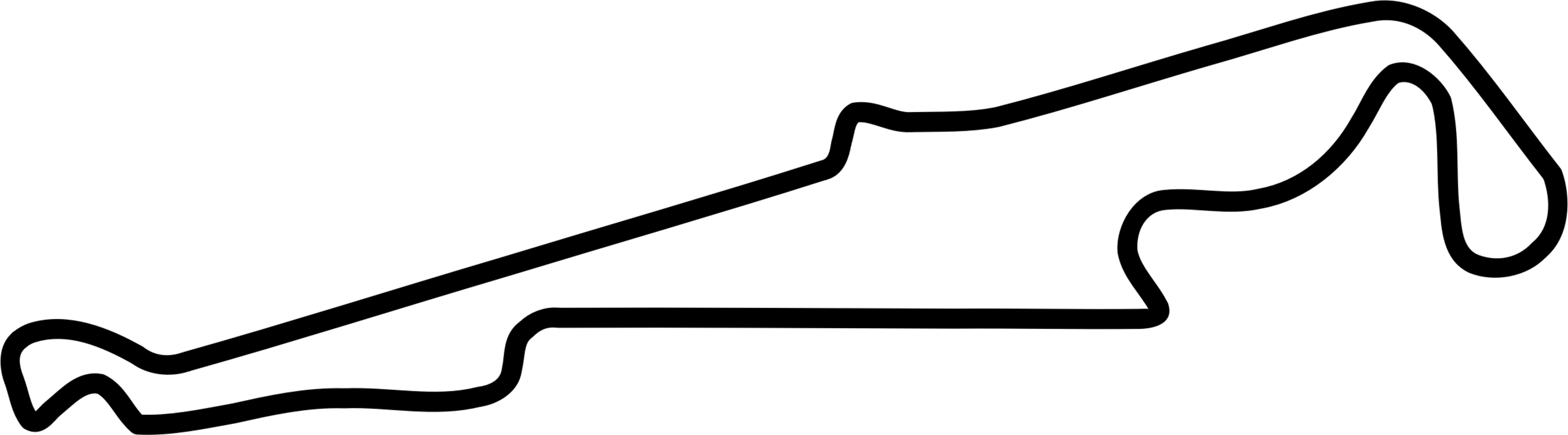 Circuit Paul Ricard 2018 Fia Formula One World Championship - Paul Ricard Circuit Layout (2706x750)