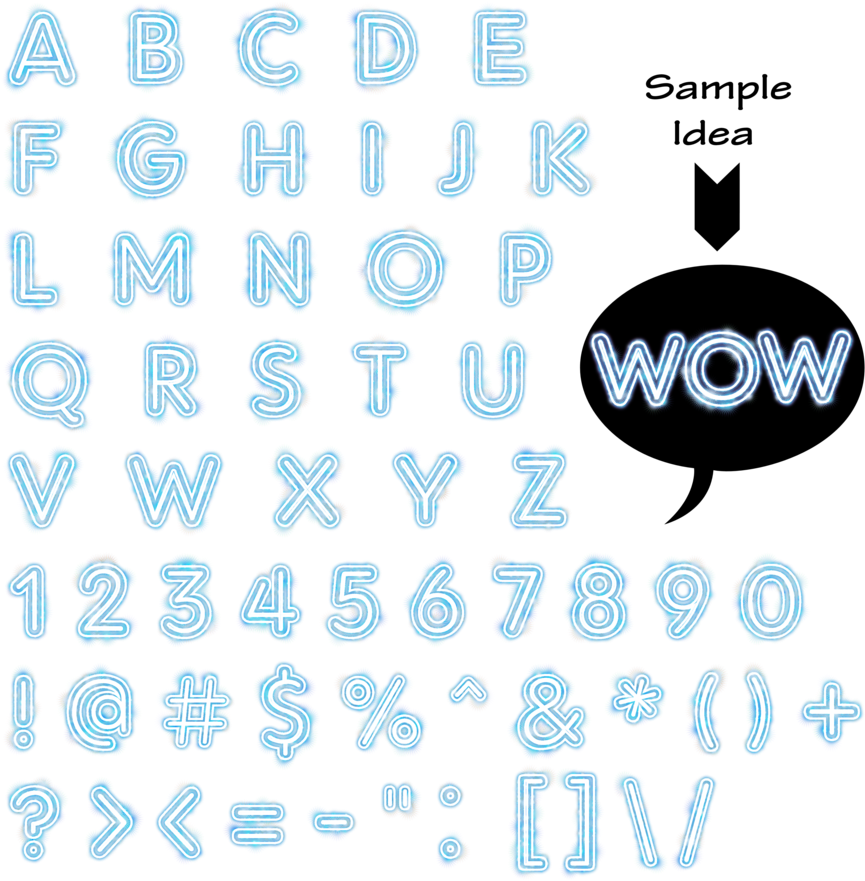 Free Sparkle Font - Red And White Letters (900x900)