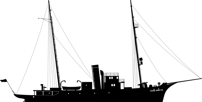 Naval Ship Sail Navy Boat - Navy Ship Vector Png (671x340)