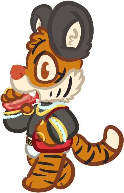 A Fancy Strolling Tacklebox Tiger - School (443x667)