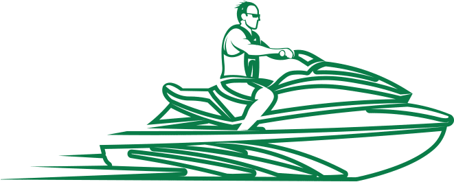 Boat Insurance - Person On A Jet Ski Drawings (671x300)